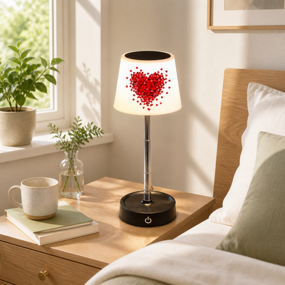 LED Heart Pattern Table Lamp