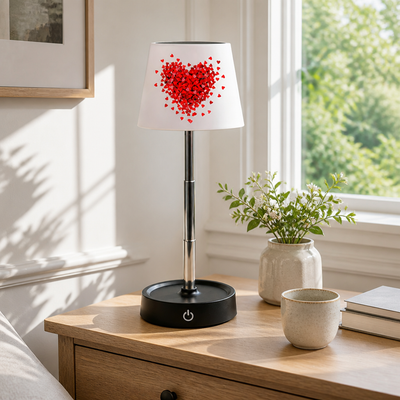 LED Heart Pattern Table Lamp