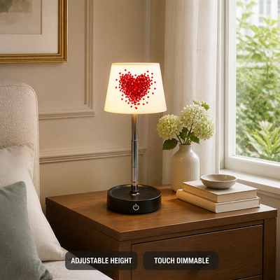 LED Heart Pattern Table Lamp