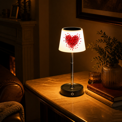 LED Heart Pattern Table Lamp