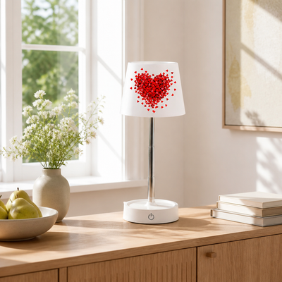 LED Heart Pattern Table Lamp