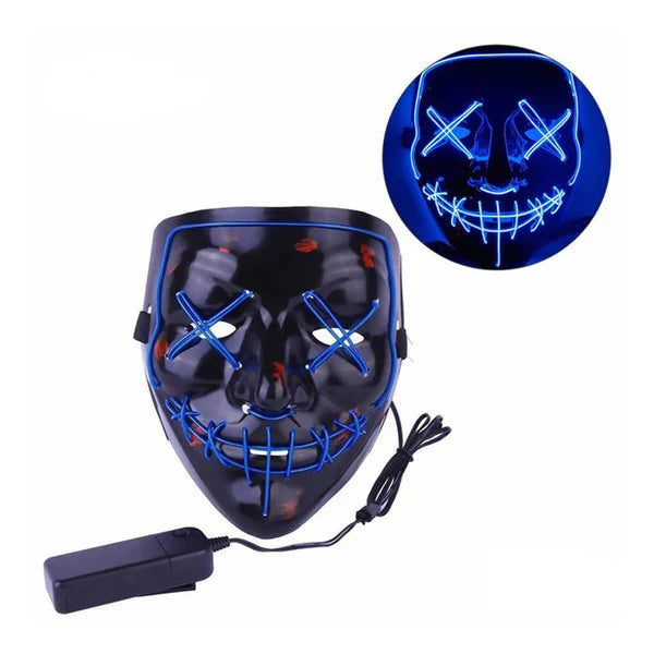 LED Light Mask Full-Face Wired Remote 3 Lighting Modes