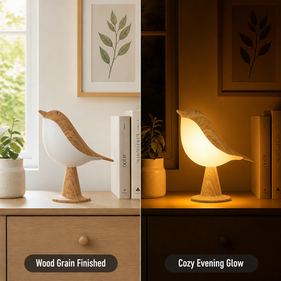 LED Magpie Bird Desk Lamp