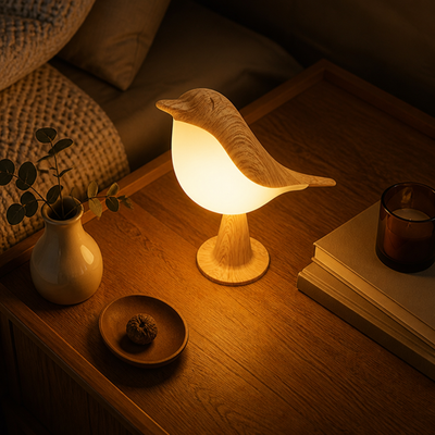 LED Magpie Bird Desk Lamp