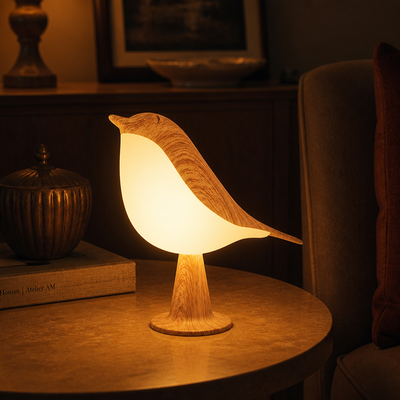LED Magpie Bird Desk Lamp