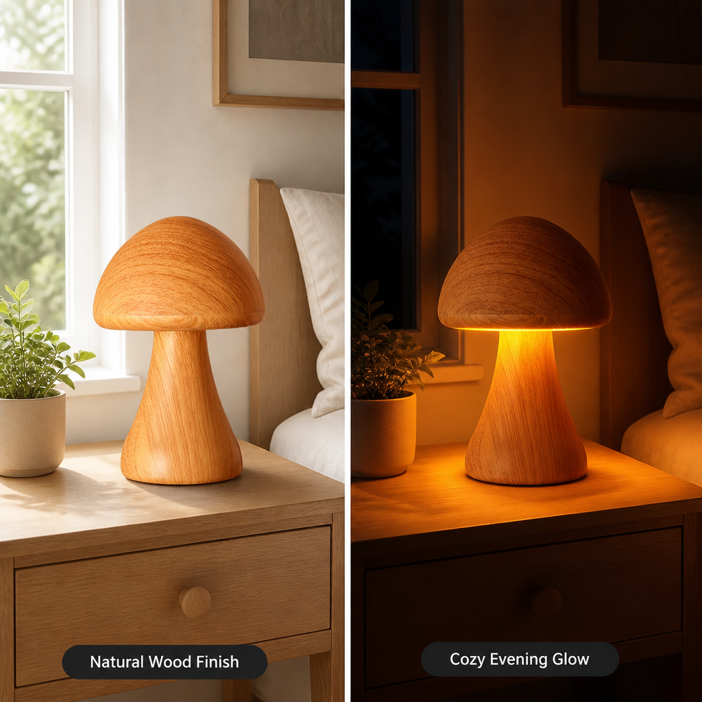LED Mushroom Table Lamp