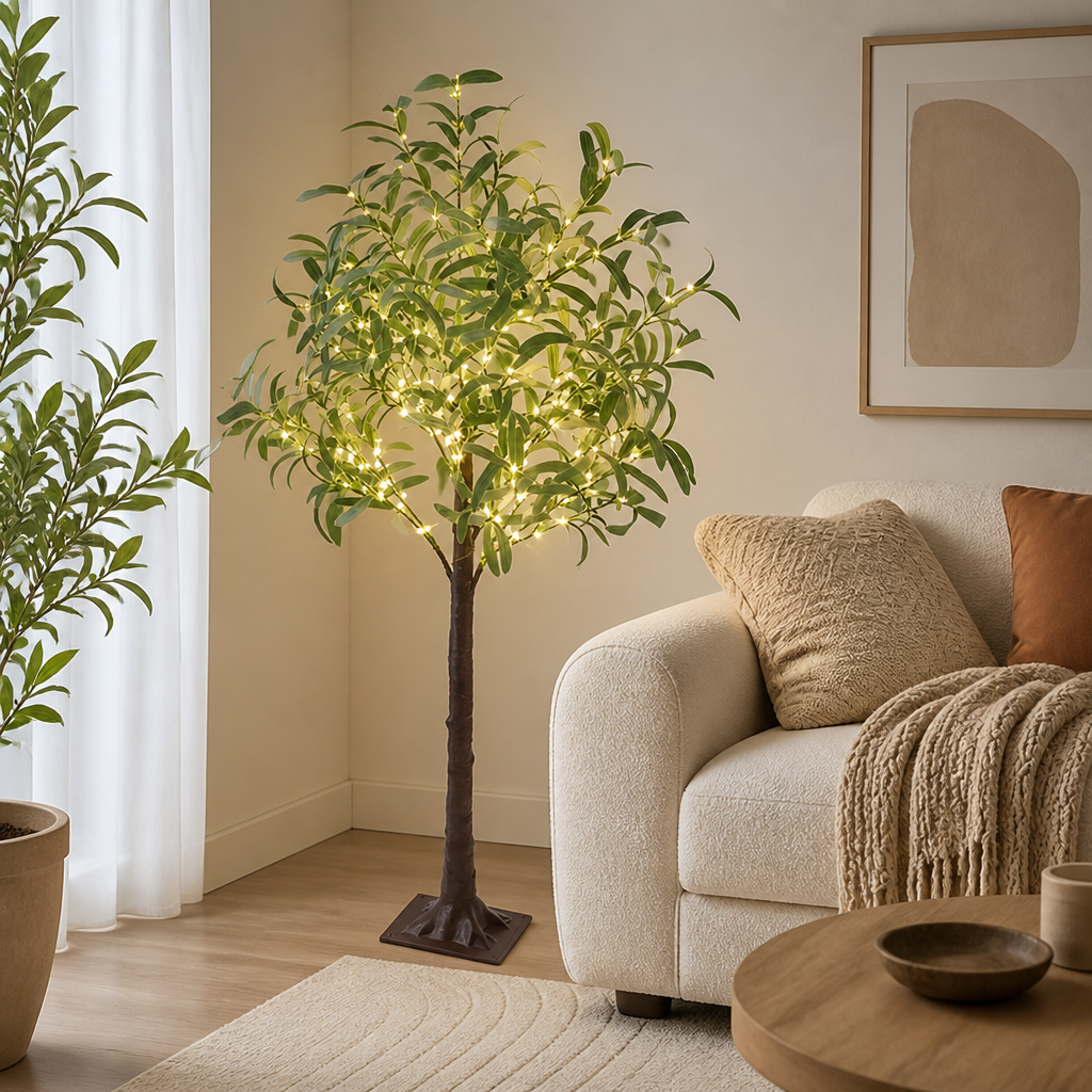 LED Olive Tree Floor Lamp