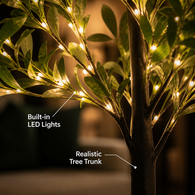 LED Olive Tree Floor Lamp