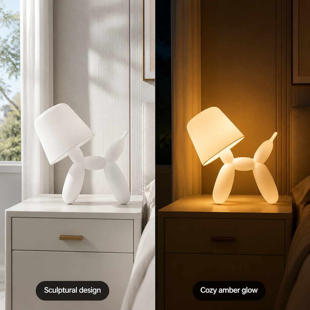 LED Puppy Table Lamp