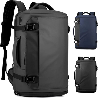 Laptop Backpack Waterproof 270-Degree Side Opening Ventilated Shoe Compartment