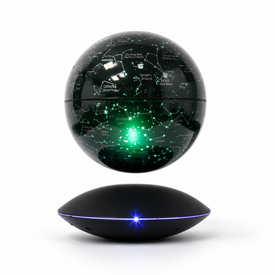 Levitating Globe 6-Inch Self-Rotating 16-Color LED