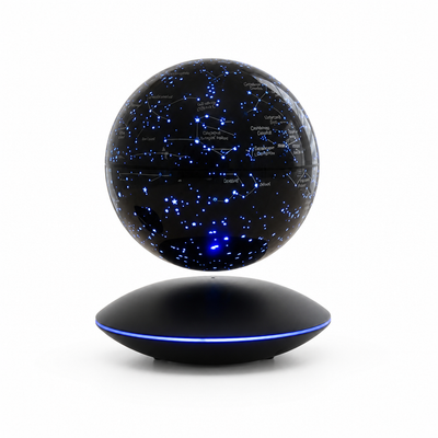 Levitating Globe 6-Inch Self-Rotating 16-Color LED