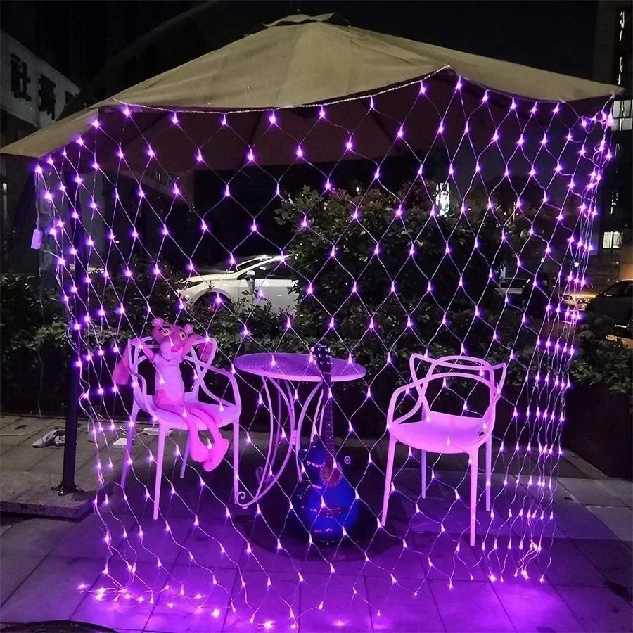 Light Net Curtain LED PVC Coated IP42 8 Modes
