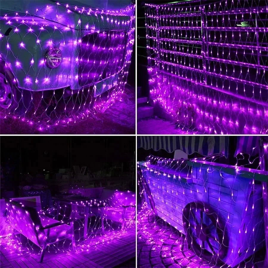 Light Net Curtain LED PVC Coated IP42 8 Modes