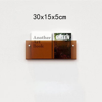 Magazine Holder Wall-Mounted Acrylic Space-Saving