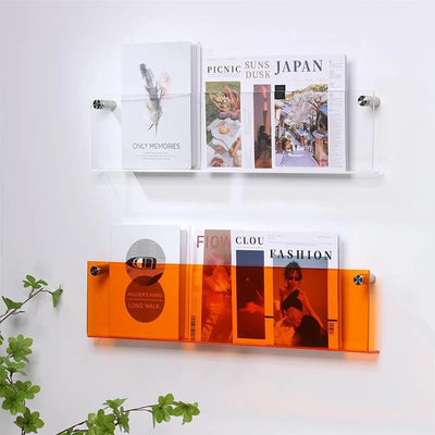 Magazine Holder Wall-Mounted Acrylic Space-Saving