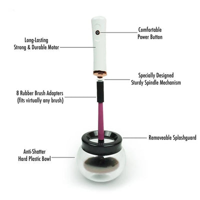 Makeup Brush Cleaner Automatic Spin & Drying Rechargeable
