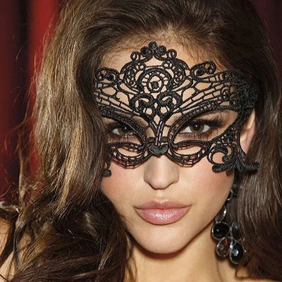 Masquerade Mask Lightweight Lace Adjustable Satin Ribbon Ties