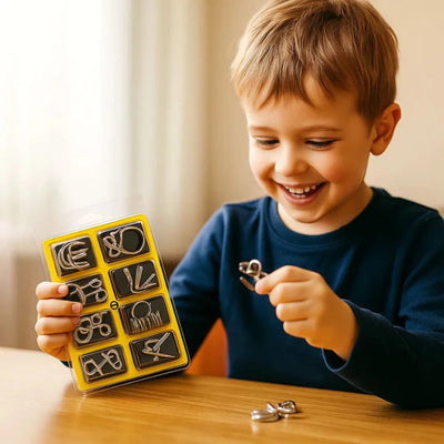 Metal Puzzle Interlocking Pocket-Sized