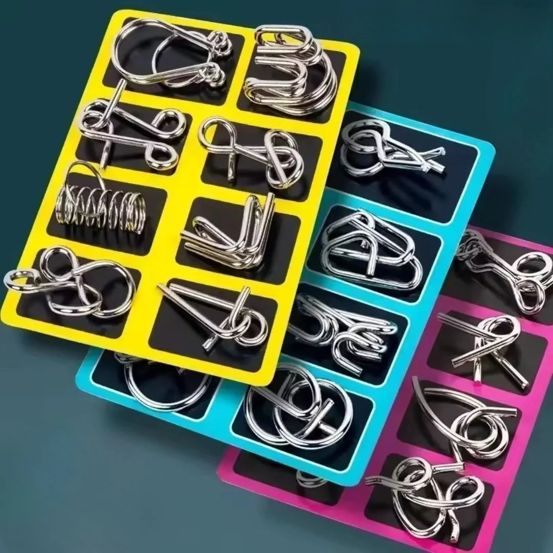 Metal Puzzle Interlocking Pocket-Sized