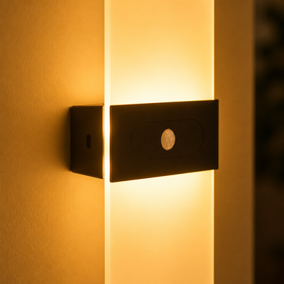 Minimalist Acrylic LED Magnetic Mount Wall Sconce