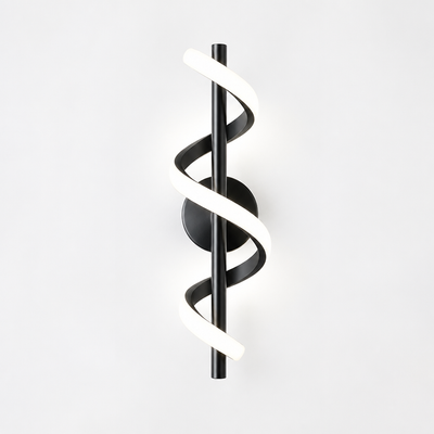 Minimalist Acrylic LED Spiral Wall Sconce