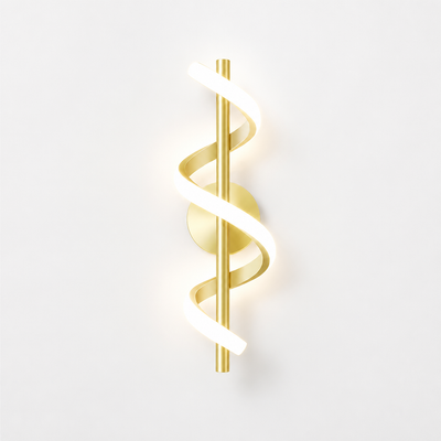 Minimalist Acrylic LED Spiral Wall Sconce