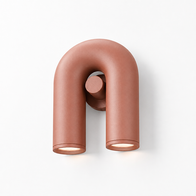 Minimalist Aluminum & Acrylic LED U-Shaped Wall Sconce