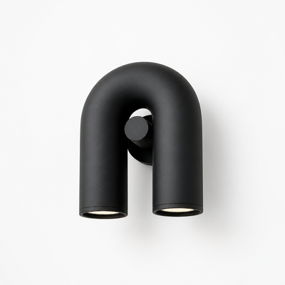 Minimalist Aluminum & Acrylic LED U-Shaped Wall Sconce