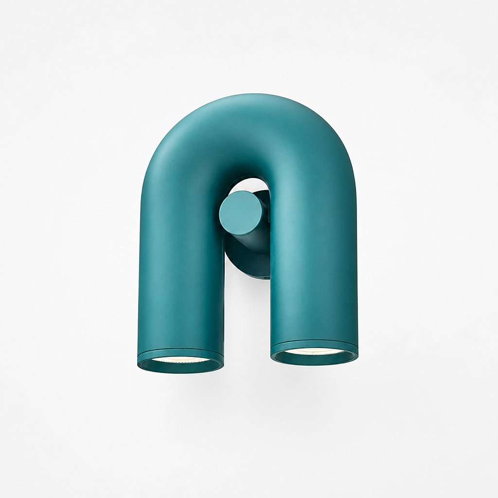 Minimalist Aluminum & Acrylic LED U-Shaped Wall Sconce