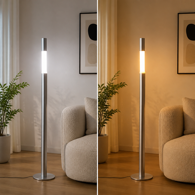Minimalist Aluminum Adjustable Height Floor Lamp