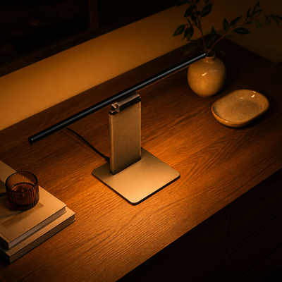 Minimalist Aluminum Asymmetric LED Desk Lamp