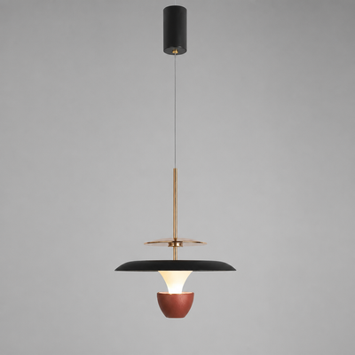 Minimalist Aluminum LED Adjustable Height Pendant Light