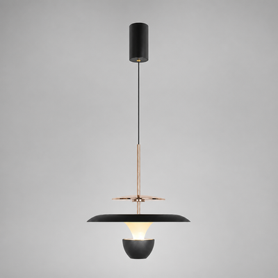 Minimalist Aluminum LED Adjustable Height Pendant Light