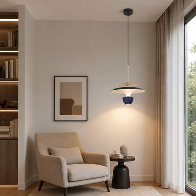 Minimalist Aluminum LED Adjustable Height Pendant Light