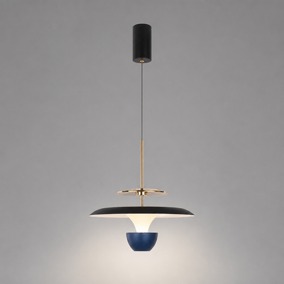 Minimalist Aluminum LED Adjustable Height Pendant Light