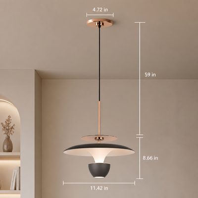 Minimalist Aluminum LED Adjustable Pendant Light