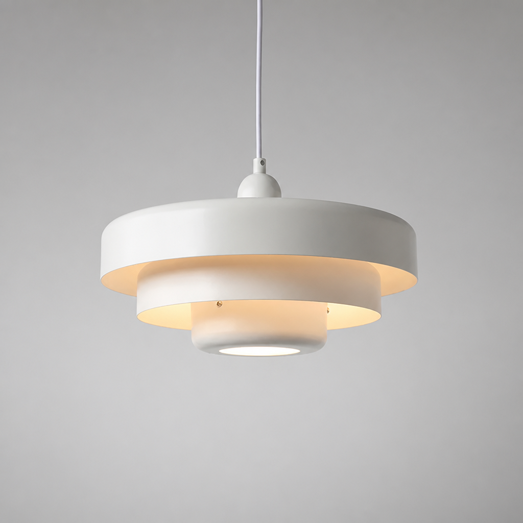 Minimalist Aluminum LED Flying Saucer Pendant Light
