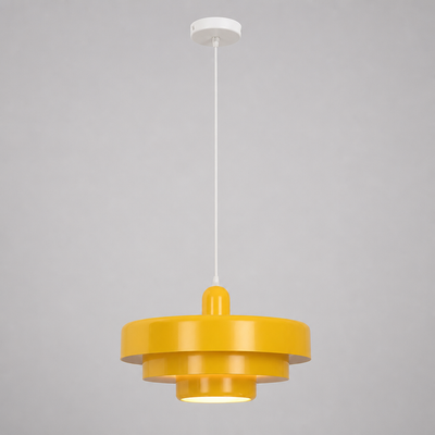 Minimalist Aluminum LED Flying Saucer Pendant Light
