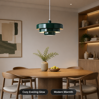 Minimalist Aluminum LED Flying Saucer Pendant Light