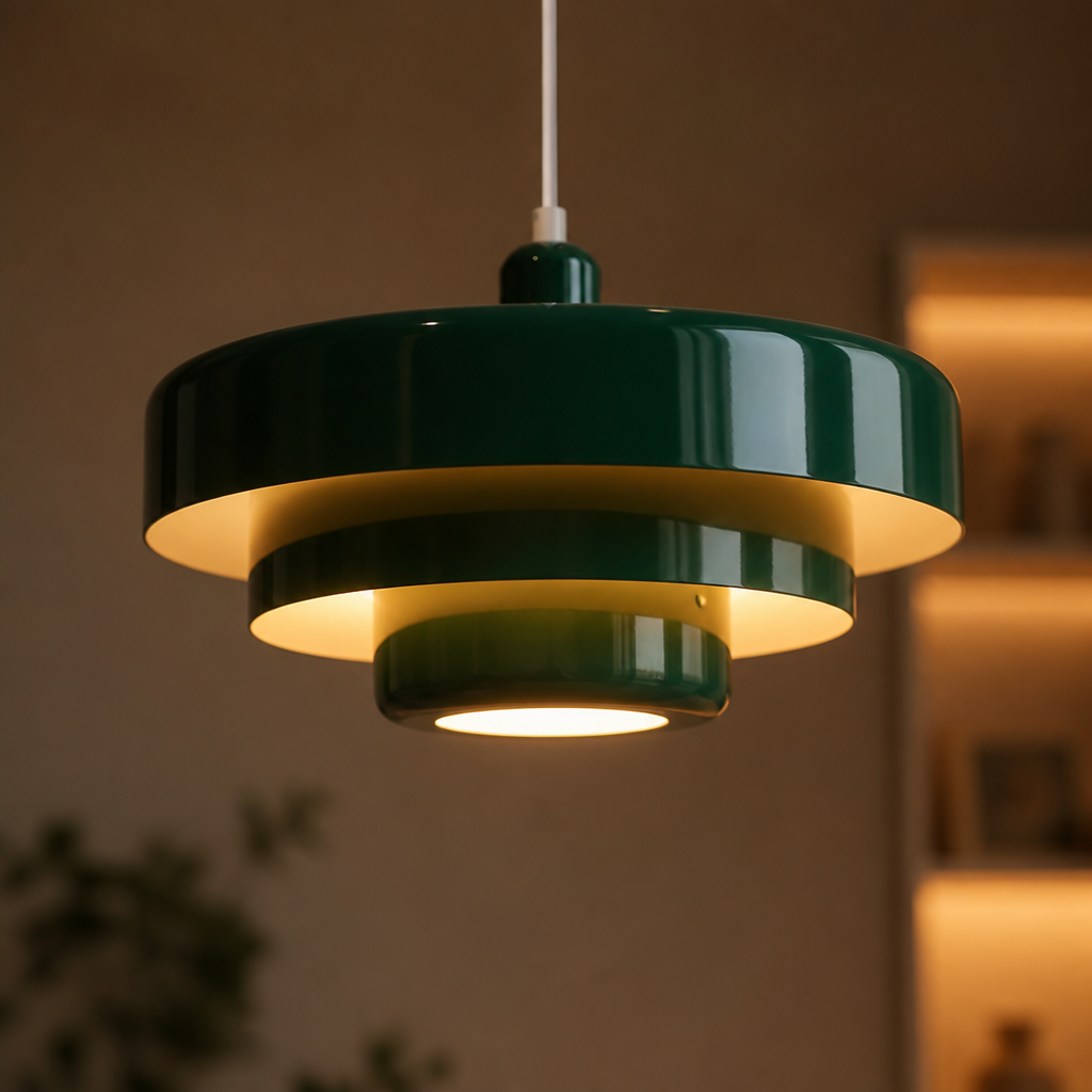 Minimalist Aluminum LED Flying Saucer Pendant Light