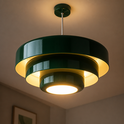 Minimalist Aluminum LED Flying Saucer Pendant Light