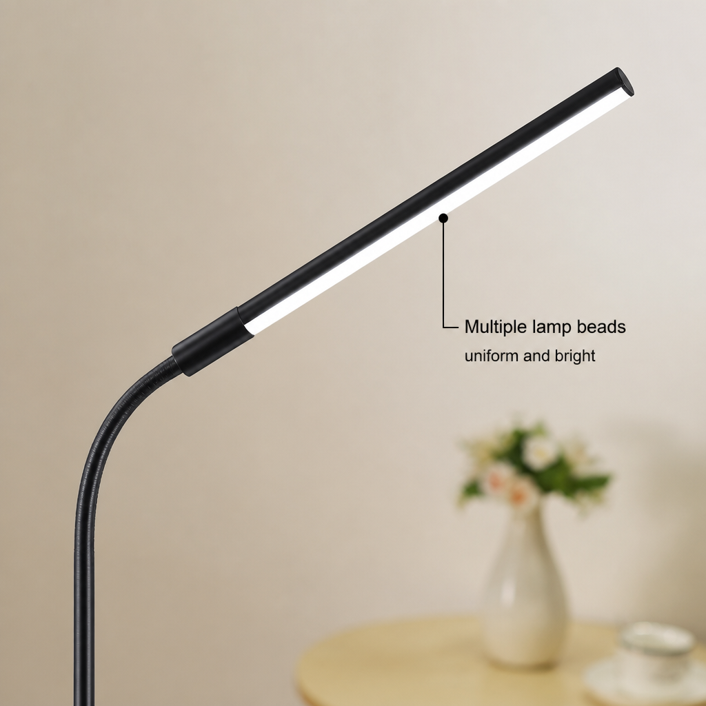 Minimalist Aluminum LED Gooseneck Floor Lamp
