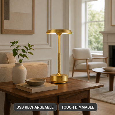 Minimalist Aluminum LED Touch Table Lamp