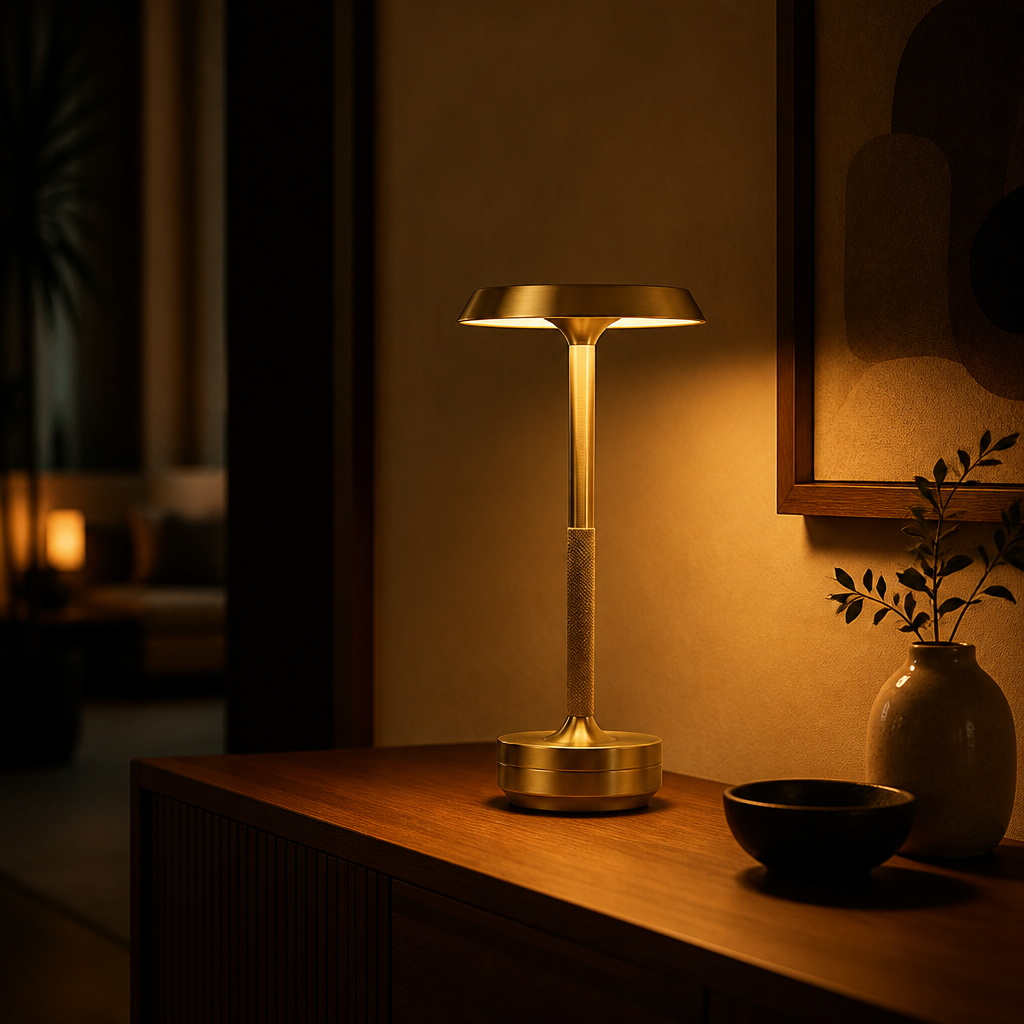 Minimalist Aluminum LED Touch Table Lamp