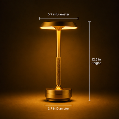 Minimalist Aluminum LED Touch Table Lamp