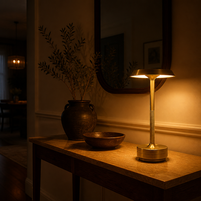 Minimalist Aluminum LED Touch Table Lamp