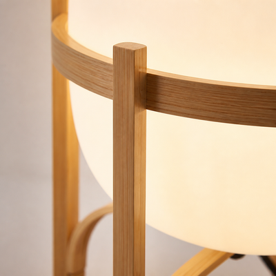 Minimalist Bamboo LED Floor Lamp