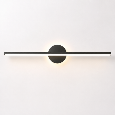 Minimalist Black & Gold LED Shadow-Free Wall Sconce