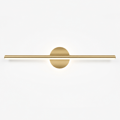 Minimalist Black & Gold LED Shadow-Free Wall Sconce